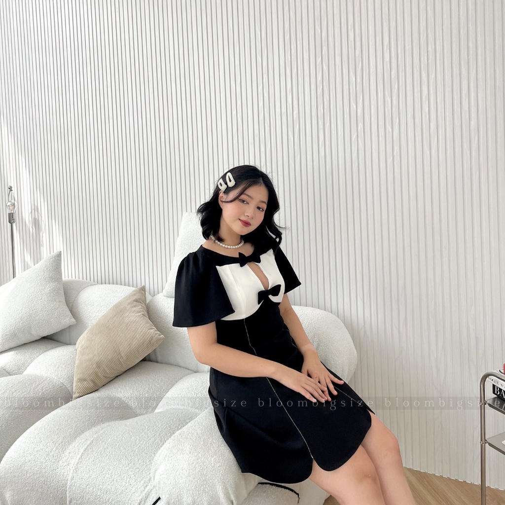 Váy Đầm BIGSIZE Khoét Ngực Hack Dáng