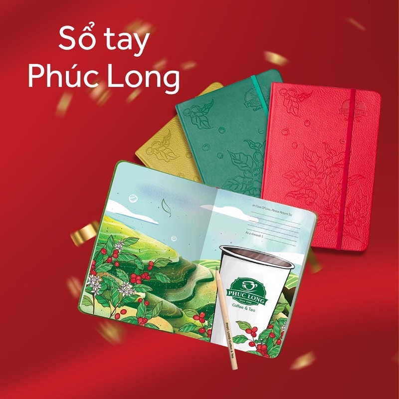 [Chính hãng] Sổ tay Phúc Long 2022 - Phúc Long Coffee & Tea