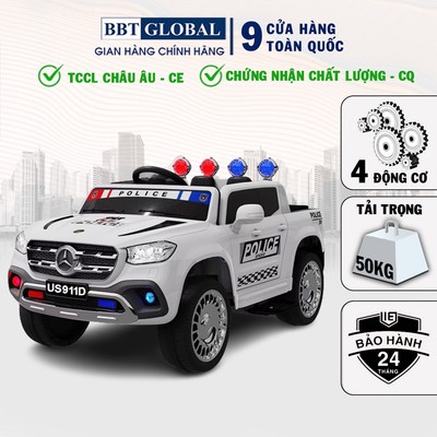 Xe ô tô điện cảnh sát BBT GLOBAL cho bé cỡ lớn US911D