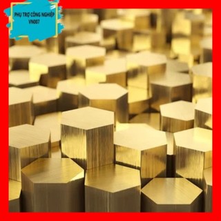 Đồng Thau/Vàng Lục Giác,Thanh Đồng Lục Giác Chiều Dài Cạnh 10--->27 Dài 500mm PTCNVN007