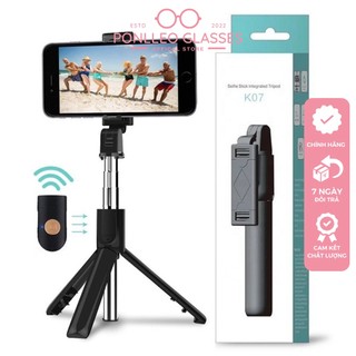 Gậy Chụp Hình K07 Selfie Kiêm Giá Đỡ Tripod 3 Chân Cho Điện Thoại Bluetooth