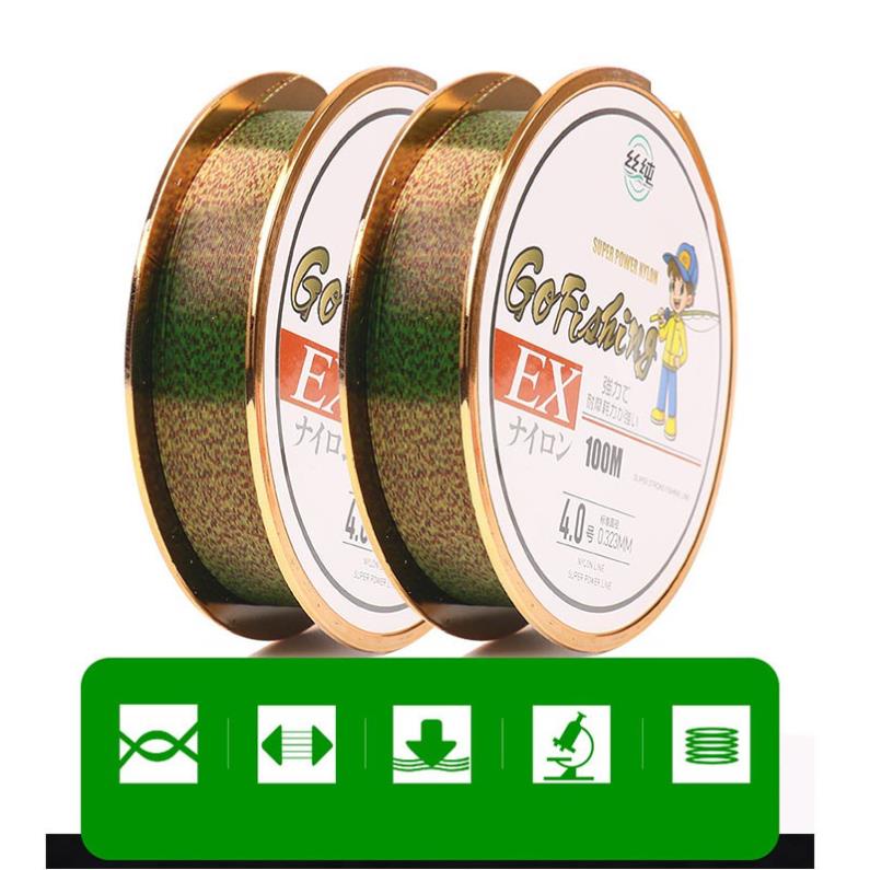 Cước Câu Cá Tàng Hình Nylon GoFishing 100m