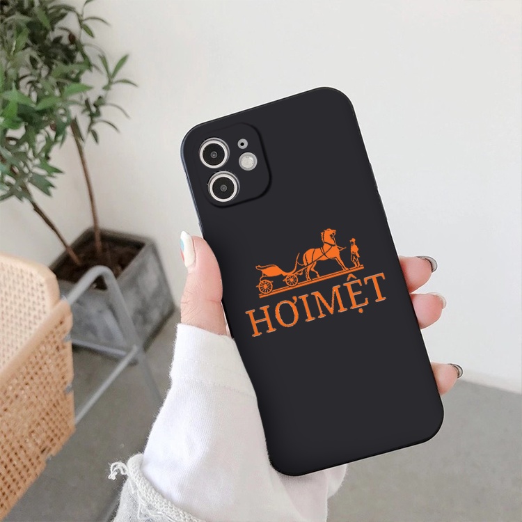 Ốp iphone bảo vệ cam cạnh vuông Hơi mệt độc đáo cho 6/6splus/7/7plus/8/8plus/x/xr/xs/11/12/13/14/pro/max/plus/