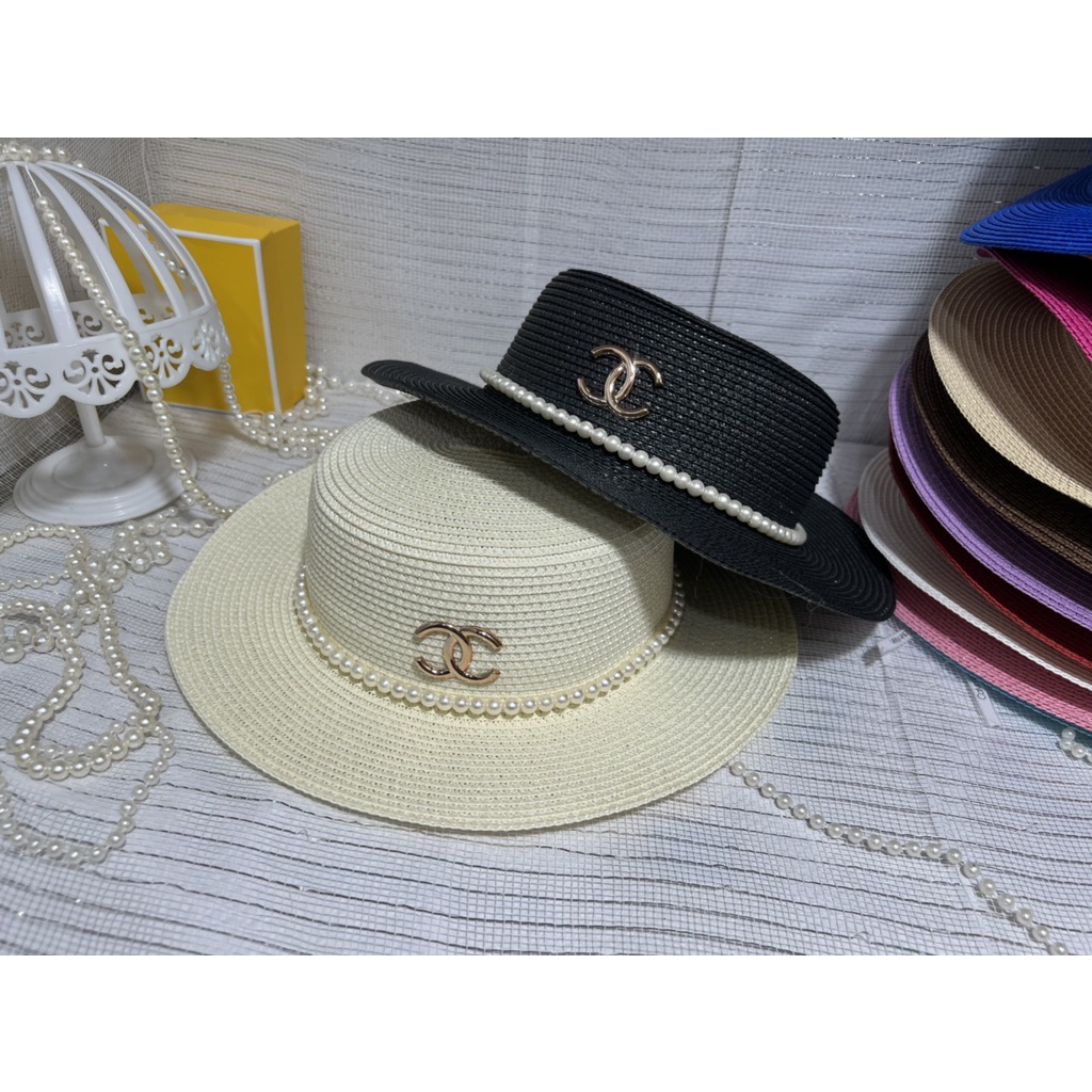 ( Giá Sỉ)  Mũ cói đi biển vành nhỏ đai Ngọc xinh xắn