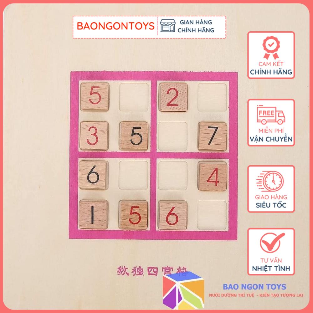 ĐỒ CHƠI BOARD GAME CỜ SUDOKU, TRÒ CHƠI TRÍ TUỆ THÔNG MINH CHO BÉ, PHÁT TRIỂN TRÍ NÃO TƯ DUY LOGIC DG192 BAO NGON TOYS