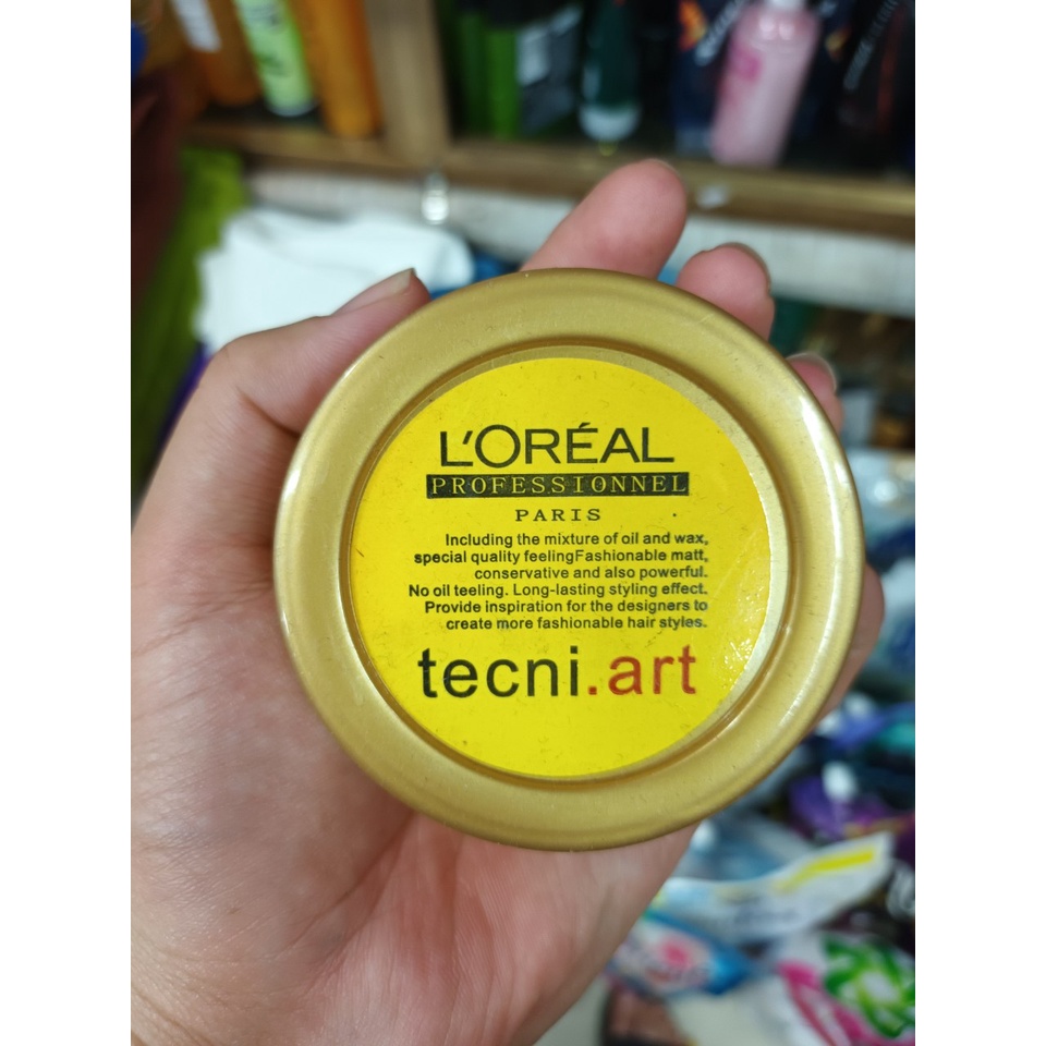 Sáp vuốt tóc Loreal Tecni.art hộp nhựa vàng 80ml