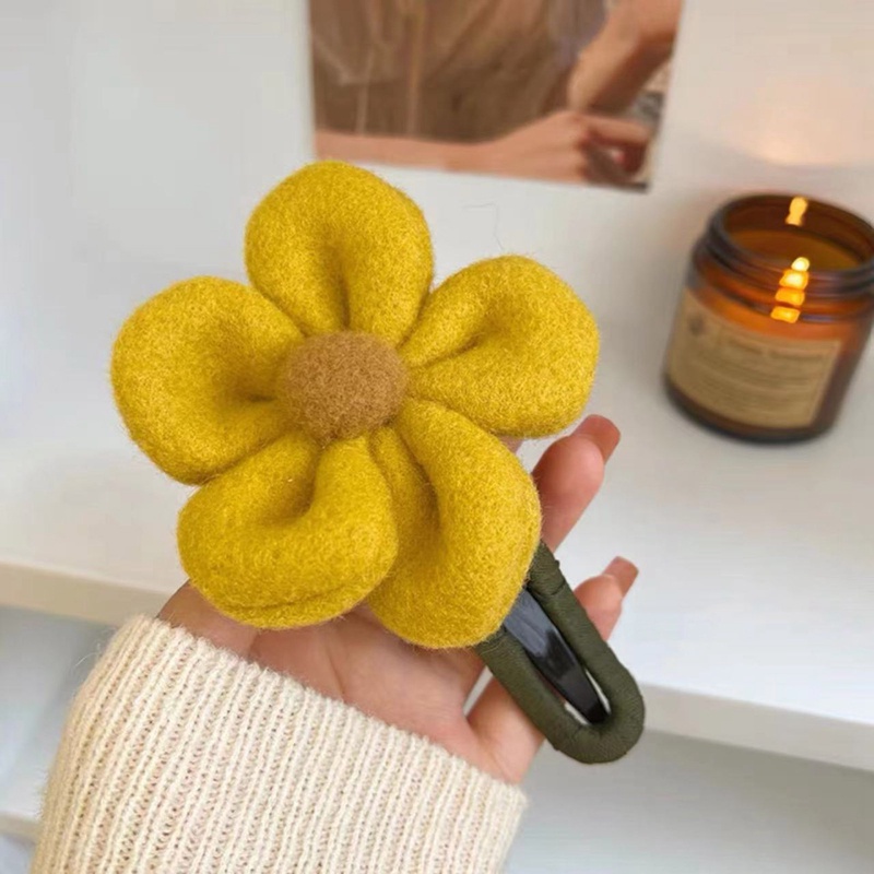 Kẹp Tóc Hình Bông Hoa Nhiều Màu Sắc Cỡ Lớn Thời Trang Xinh Xắn