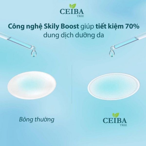 Bông Tẩy Trang Làm Sạch Da Ceiba 120 miếng