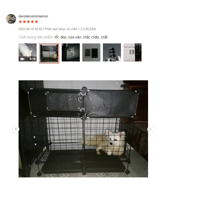 Chuồng lồng quây chó mèo ( đã tặng kèm chốt gắn, búa gỗ,) lắp ghép giá rẻ