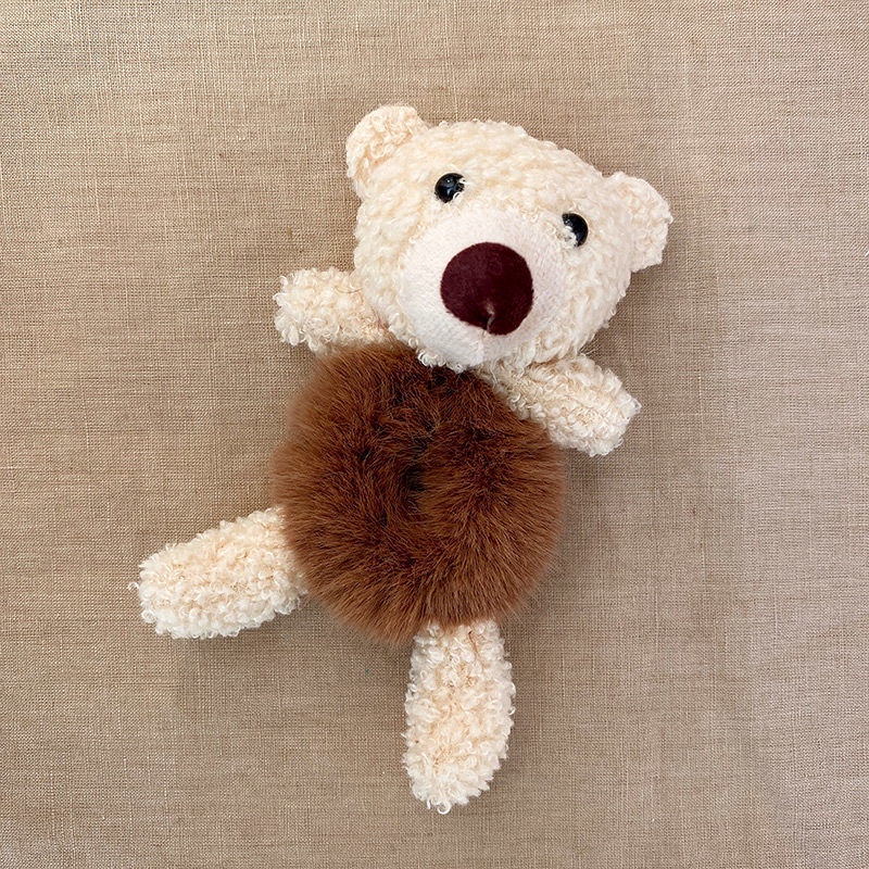 Dây Buộc Tóc Vải Len Hình Gấu Dễ Thương Cho Nữ