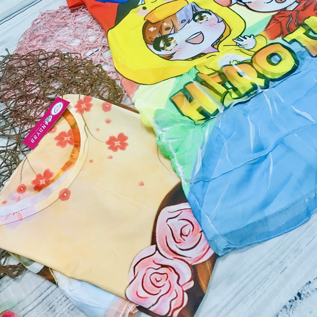 Đầm Hero team bé gái xinh xắn