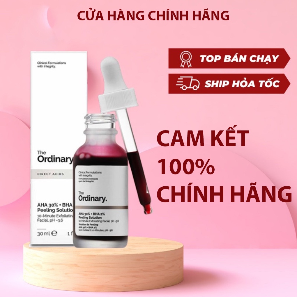 Tinh Chất Peel da The Ordinary AHA 30%+BHA 2% Peeling Solution 30ml dành cho mọi loại da