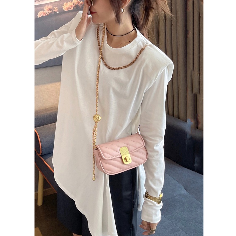 Túi xách nữ đeo chéo khóa xoay mạ đồng vàng siêu sang chất da mềm mịn cao cấp Capucha T226