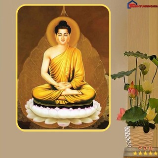 Tranh đính đá LV469 (70cm x 50cm), thêu chữ thập phật thích ca mâu ni LV3398 (43cm x 59cm)