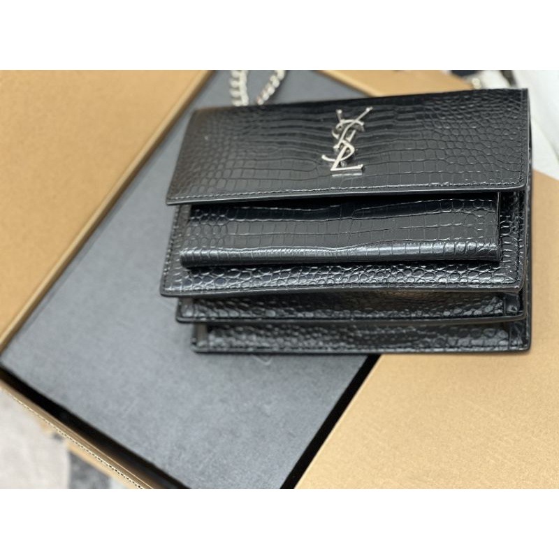 Túi xách nữ Y.Sunset vân cá sấu sz22cm(đen&amp;trắng) chuẩn đẹp fullbox hịn