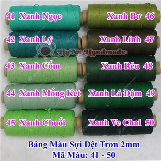 Sợi Dệt Trơn (30k/ống) bảng màu full 01 - 78