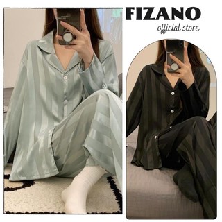 Bộ lụa nữ bộ đồ ngủ lụa mềm mát tay siêu nhẹ không nhăn hàng Quảng Châu cao cấp fizano