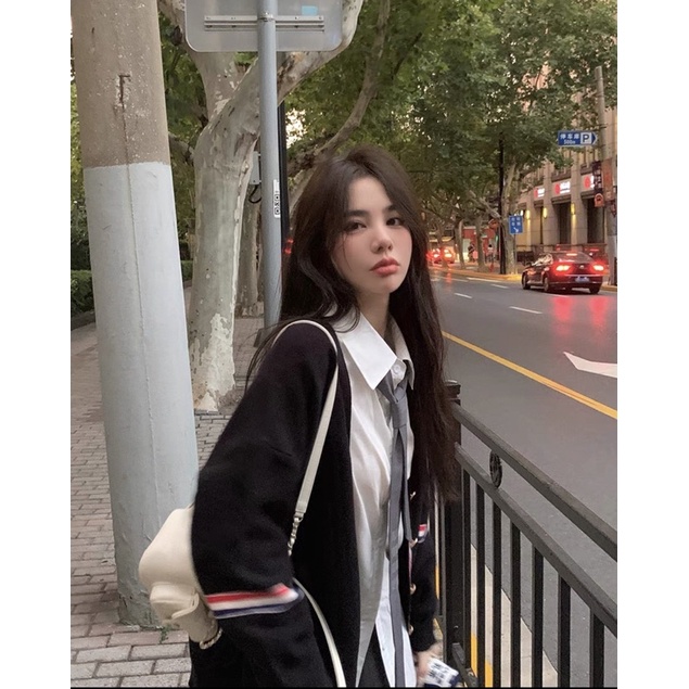 Áo cadigan sọc tay GC TTA677