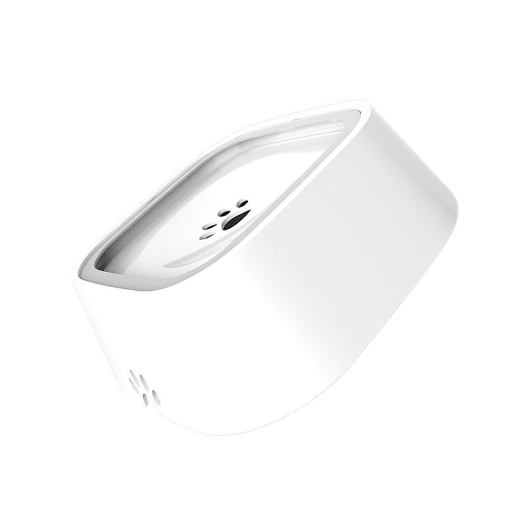 Tô Đựng Thức Ăn Nước Uống Bằng Nhựa ABS Chống Trượt Chống Văng Màu Trắng Dành Cho Thú Cưng