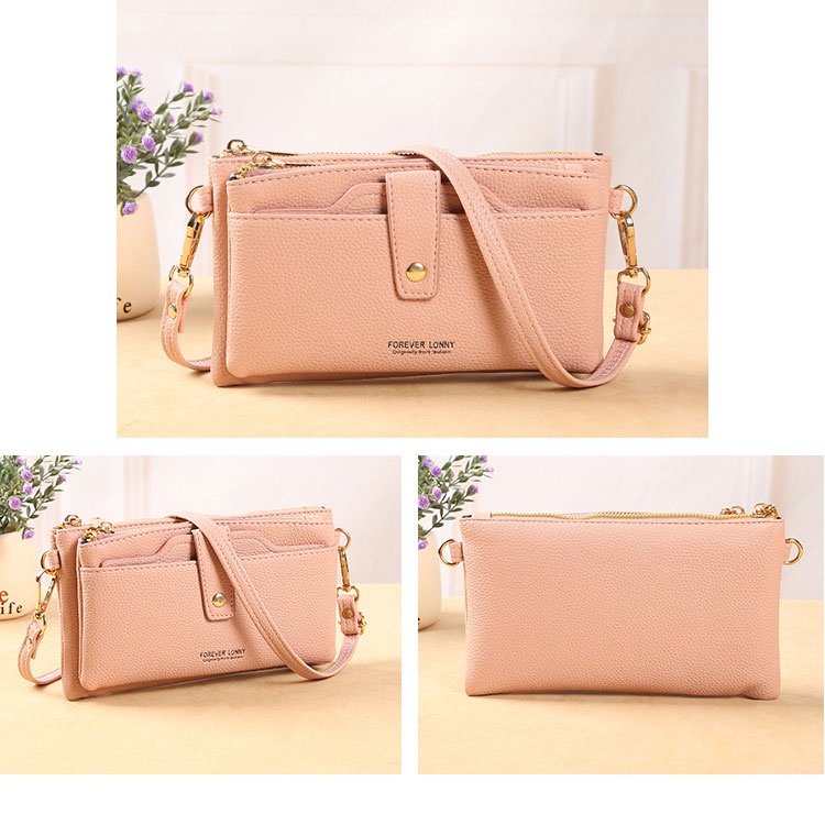 Túi Đeo Vai Nhỏ Đựng Điện Thoại 3 Ngăn Đa Năng Có Thể Tháo Rời Dành Cho Nữ