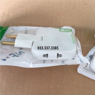 Ổ cắm điện, ổ cắm 3 chân thiết kế chân tròn gập 180 độ