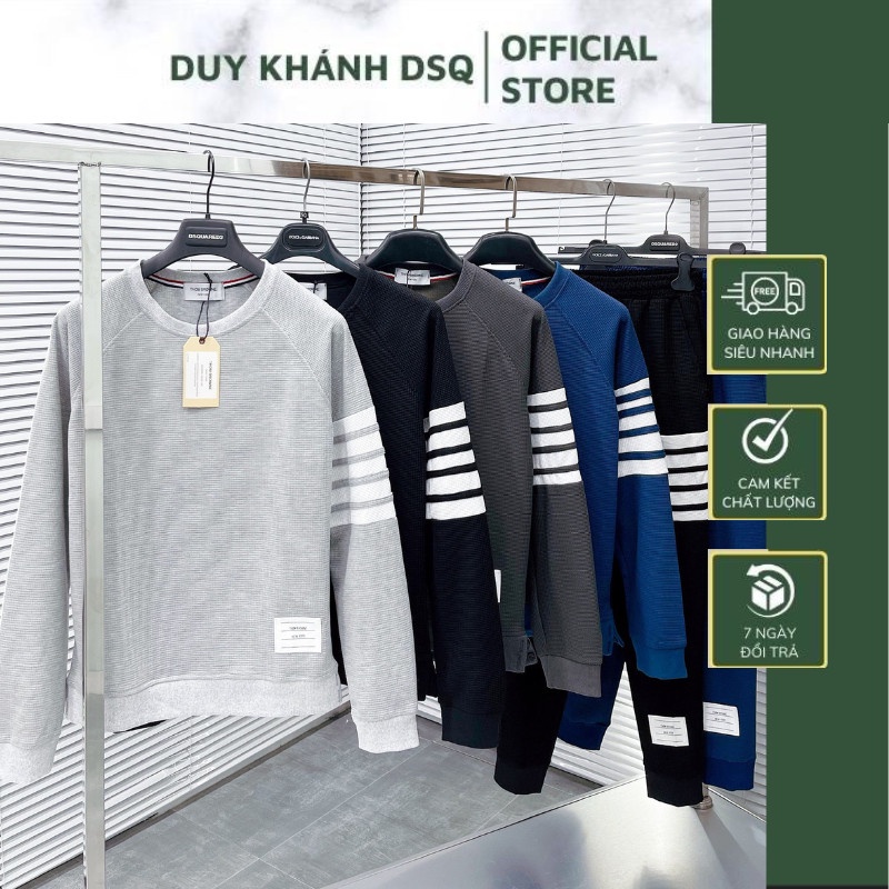 Bộ Thể Thao Thu Đông THOME Nam Nữ Đẹp, Chất Nỉ Tăm Cao Cấp Phong Cách Thời Trang KHÁNH QUÂN STORE