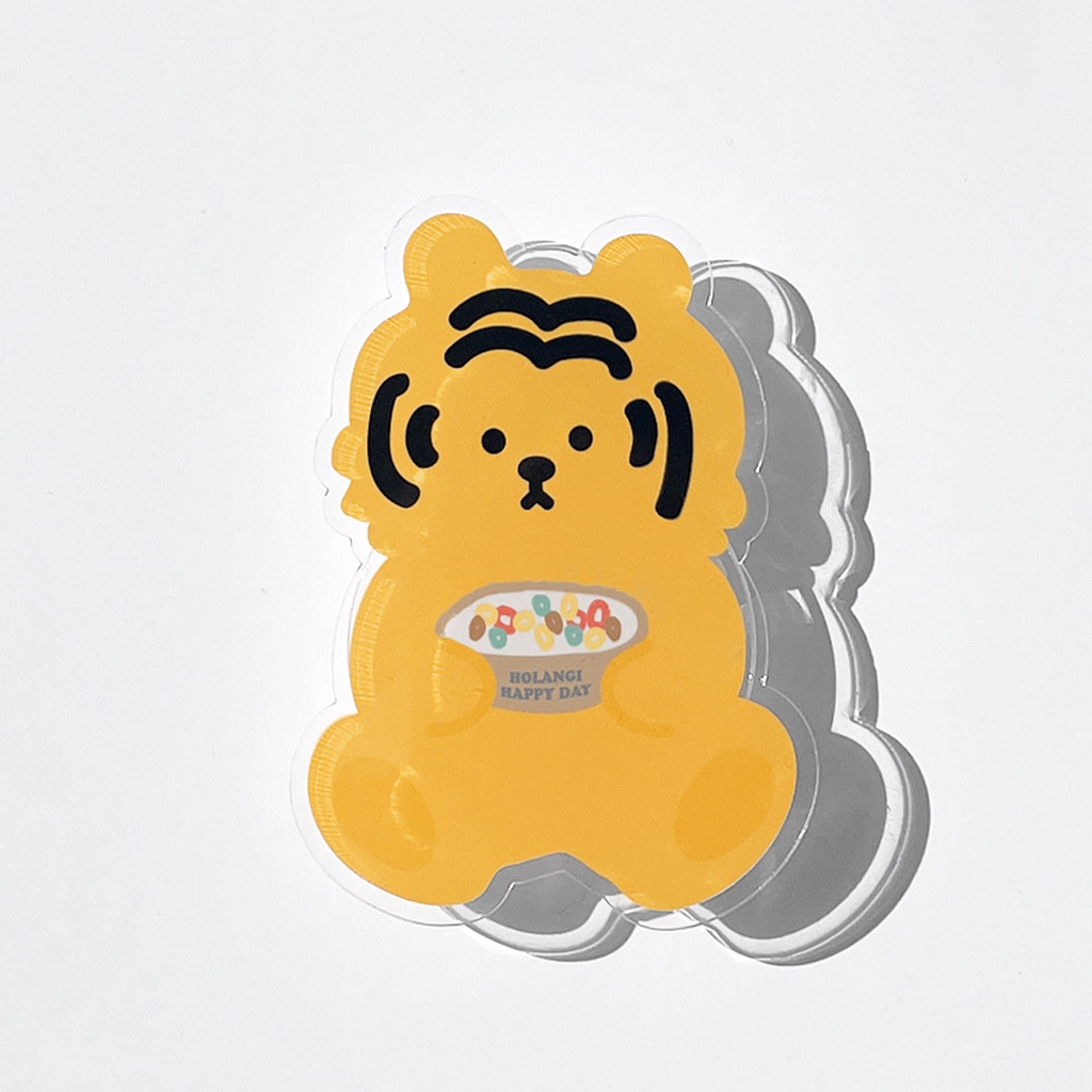 🇰🇷 Cute Big Phone Stand Finger Holder Kickstand EasyGrip Acrylic Smart Korea