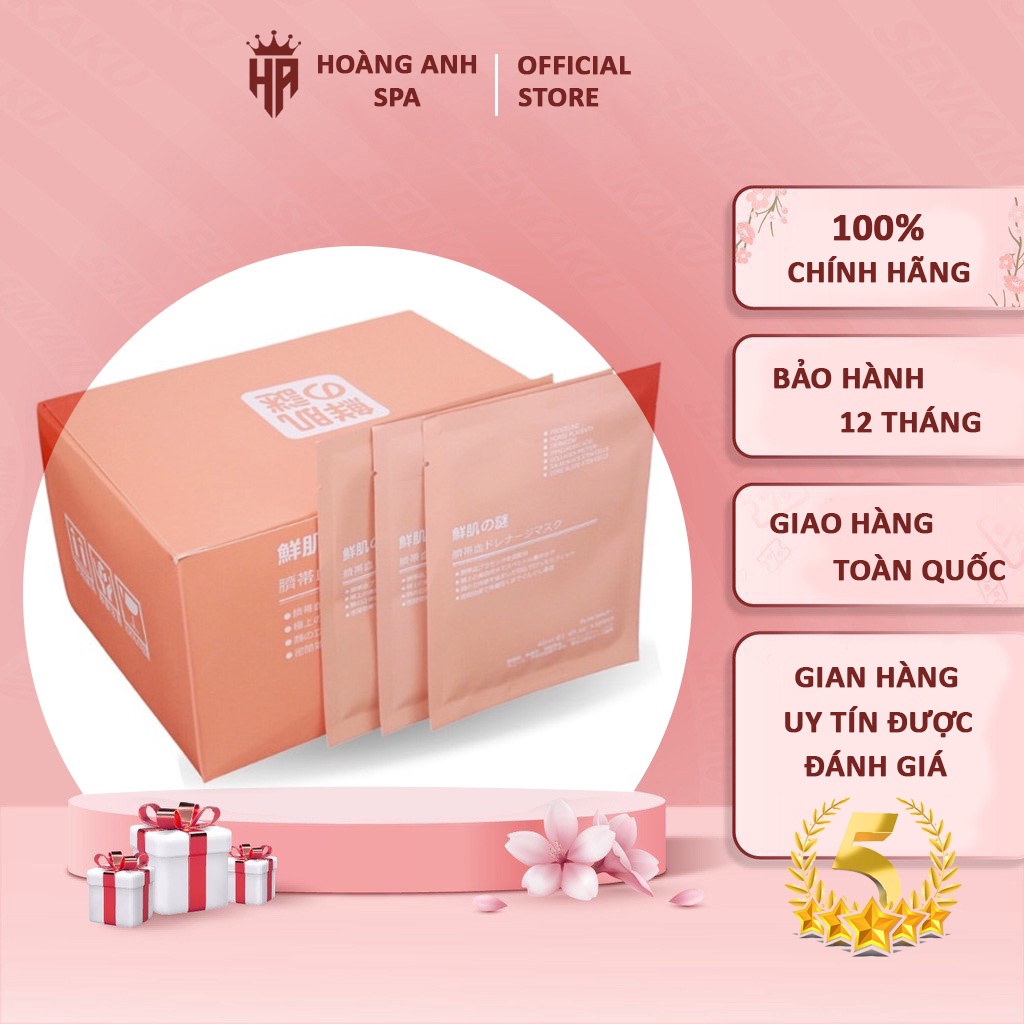 Mặt Nạ Nhau Thai Cừu Cuốn Rốn Nhật Bản 1 Hộp 50 Miếng