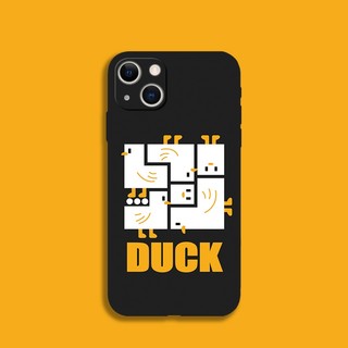 Ốp Điện Thoại Silicon Mềm Họa Tiết Vịt Sáng Tạo Cho iPhone 13 14 15 Pro Max XR 12 mini 11 Pro X XS Max 6s 7 8 Plus SE2