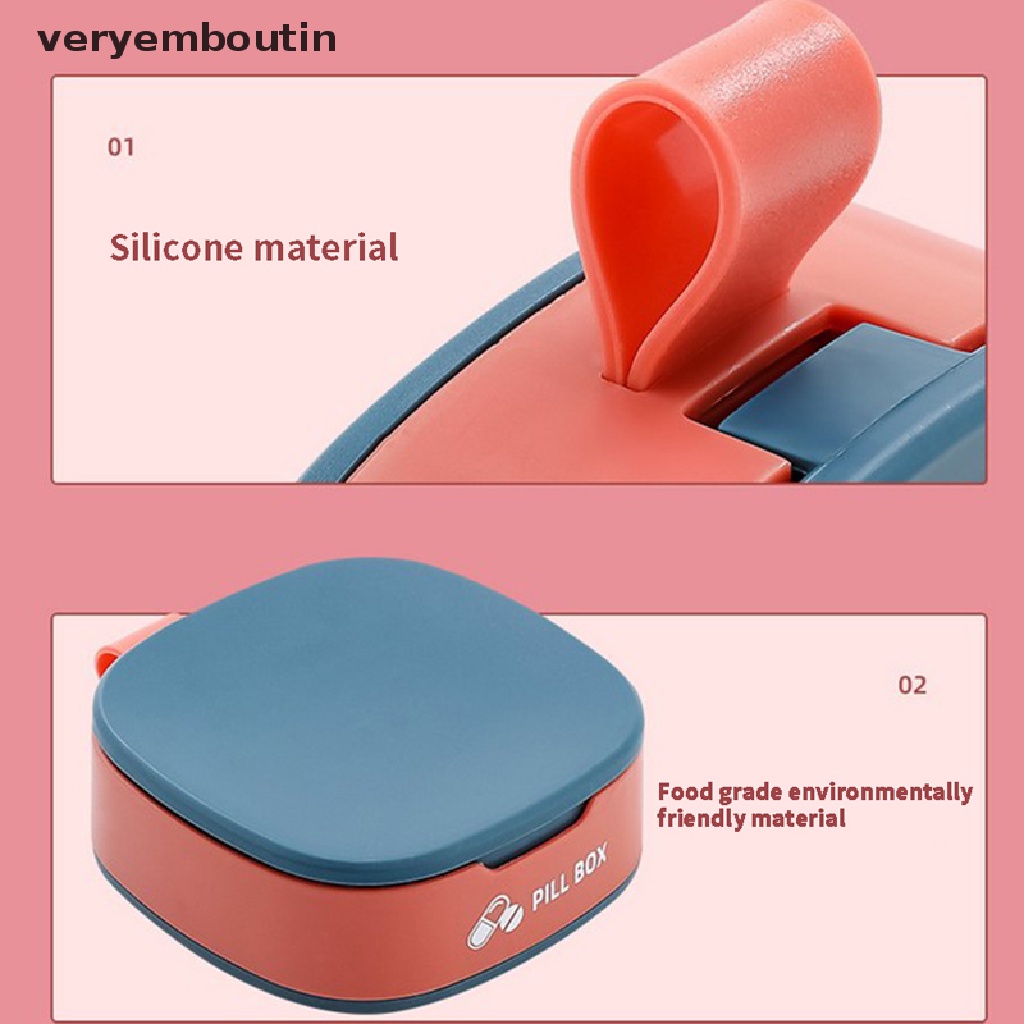 Hộp Đựng Thuốc Mini Nhiều Ngăn Tiện Lợi