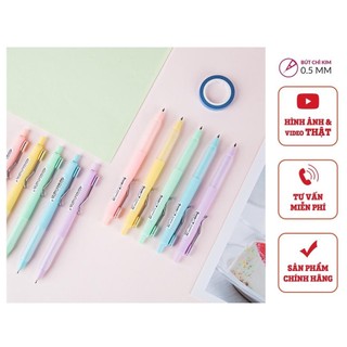 Bút chì kim bấm 0.5mm guangbo 14003d - 5 màu dễ thương, ngòi chì ít bị gẫy vụn - loki