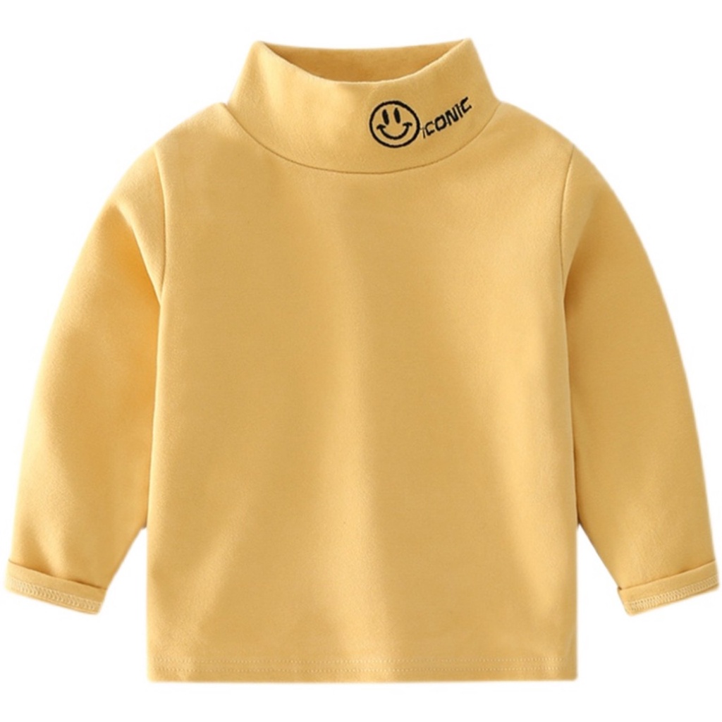 Áo giữ nhiêt zip hàn cổ cao cho bé trai bé gái