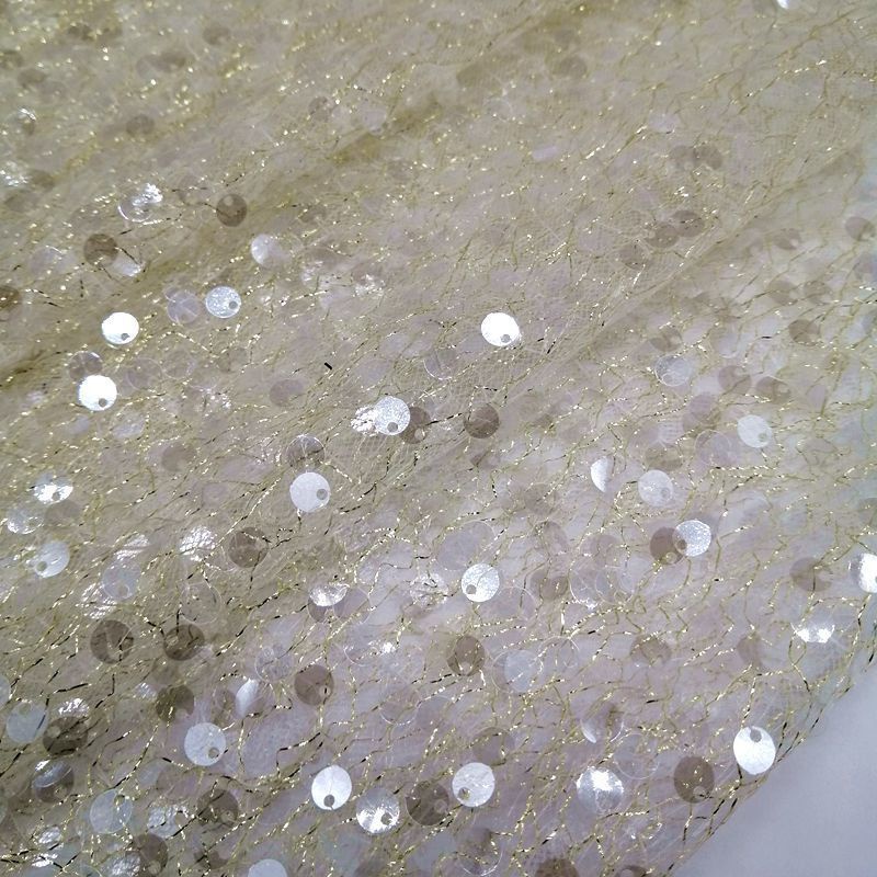 Vải Ren Đính Kim Sa 6mm Tự Làm Thủ Công