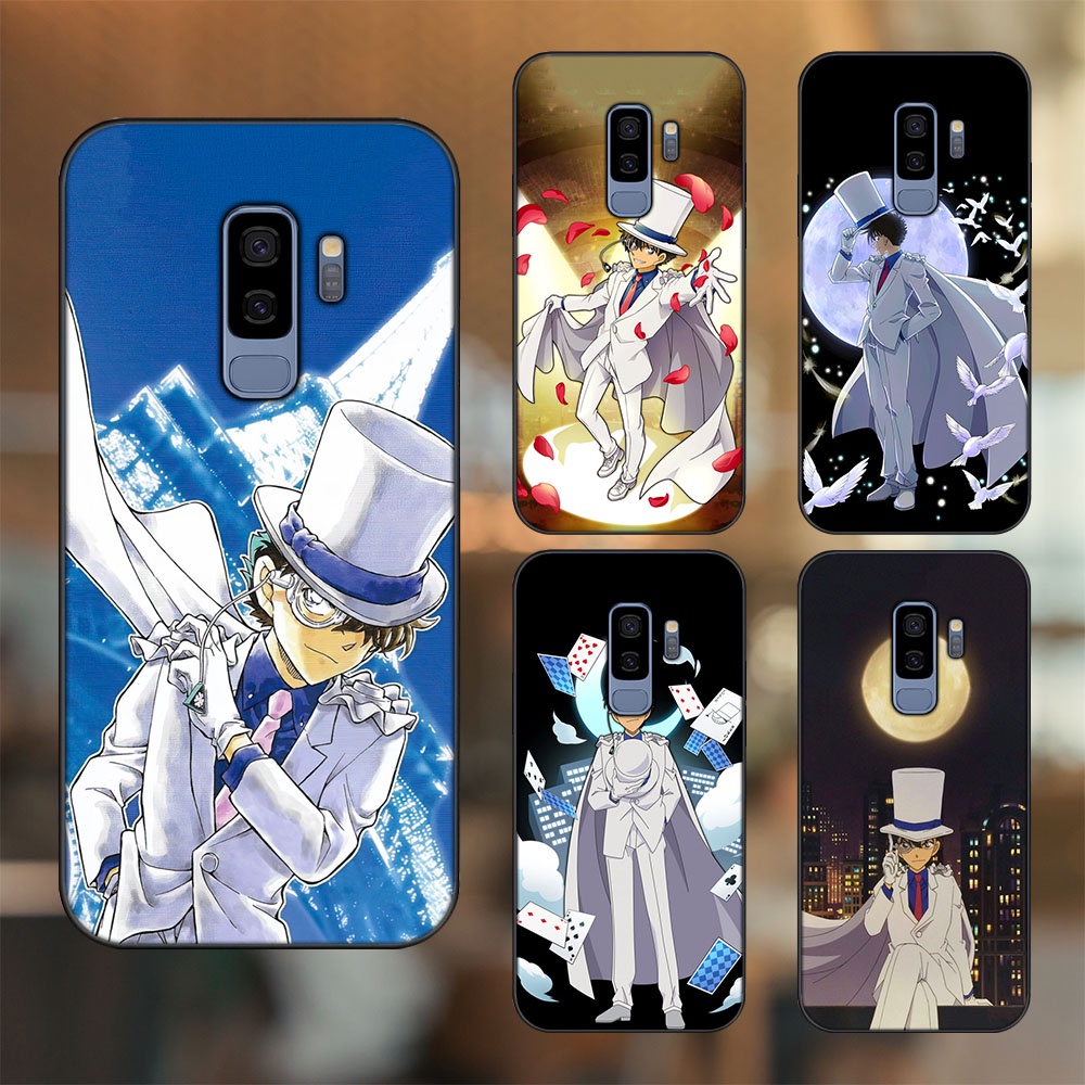 Ốp lưng Samsung S9 Plus viền đen in hình Kaito Kid Conan Magic Kaito