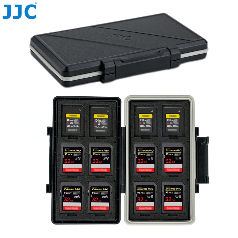 JJC 24 Khe cắm Thẻ SD CFexpress Type-A, Hộp đựng thẻ nhớ cho Sony A7M4 A7IV A7S3 A7S III A7R5 A7RV A1 và các máy ảnh khác, Hộp thẻ nhớ chống nước