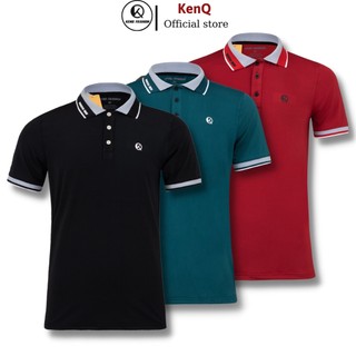 Áo polo nam cổ bẻ KenQ - A27 chất liệu thun lạnh co dãn 4 chiều mềm mại thoáng mát phong cách thể thao