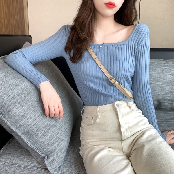 Áo Len Nữ Dài Tay Cổ Thuyền Chất Đẹp Len Tăm Mềm Mịn Nhiều Màu Trẻ Trung Đi Học Đi Chơi G-13.1
