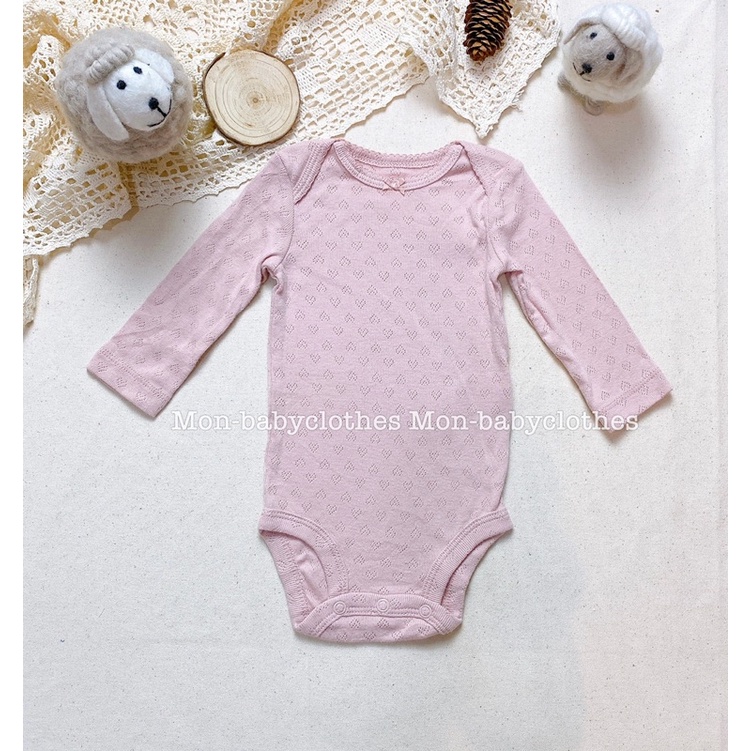 ÁO Body dài tay cotton mềm mịn cho bé