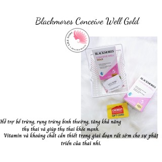 Viên Uống Tăng Khả Năng Thụ Thai Blackmores Conceive Well Gold - 56 viên