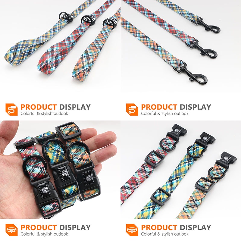 HamshMoc Vòng Cổ Và Dây Dắt Chó Đi Dạo Mềm Mại Có Thể Điều Chỉnh Cho Chó Cỡ Nhỏ / Vừa / Lớn