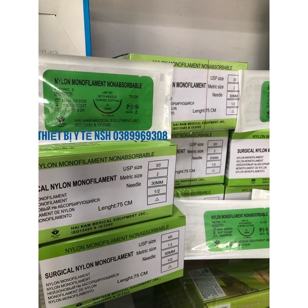 ❤️ Chỉ khâu y tế phẫu thuật nylon Hải Nam,chỉ khâu phẫu thuật nylon không tiêu 2/0 3/0 4/0 5/0 Hải Nam
