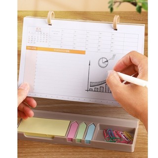 Lịch gỗ để bàn có note 2024