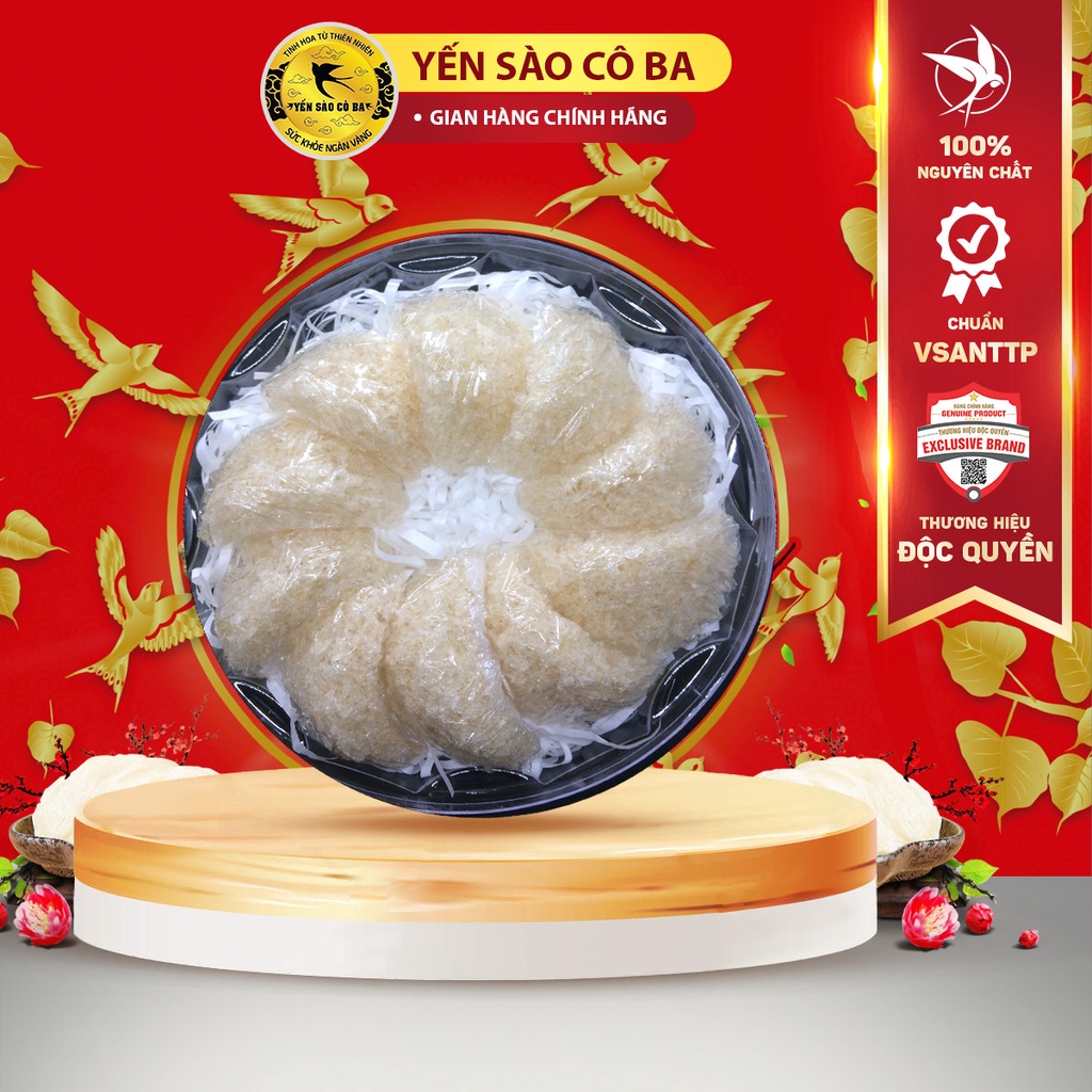 Yến Vụn Tinh Chế Sạch [Hộp 50/100 Gram] [Có Quà Chưng ] YẾN SÀO CÔ BA