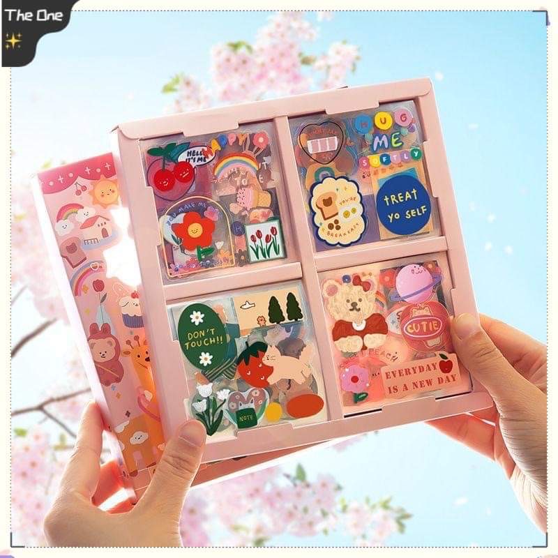 Set 900 tấm sticker trang trí hình dán dễ thương