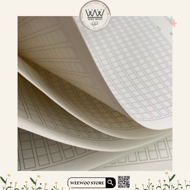 Giấy kẻ ô vuông viết chữ Hán 1 xấp 20 tờ - WeeWoo Store
