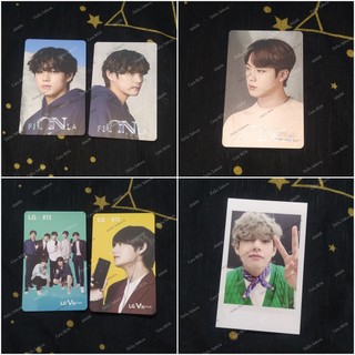 Bts photocard quảng cáo fila, lg