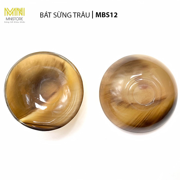 Bát sừng trâu kích thước 3,5x8cm và 3x7cm uống trà /rượu thanh lọc giải độc và nhiệt, bát sừng decor trang trí nội thất