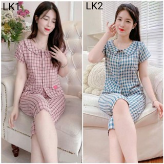 Set Đồ bộ mặc nhà, mẫu đồ bộ nữ mặc ở nhà đẹp, quần áo nữ mặc nhà lửng xinh mát mẻ