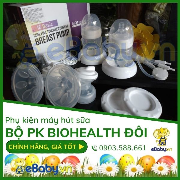 BÁN LẺ PHỤ KIỆN CHÍNH HÃNG MÁY HÚT SỮA BIOHEALTH ĐIỆN ĐÔI IE SMART _ Van 1 Chiều - Cổ Phễu - Dây Ống Hơi