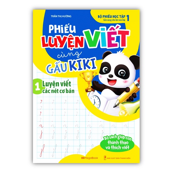Sách - Combo 3 cuốn Phiếu Luyện Viết Cùng Gấu Kiki (MG)